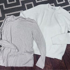 Women’s XL a new day long sleeve & Amazon essentials Crewneck Sweater bundle